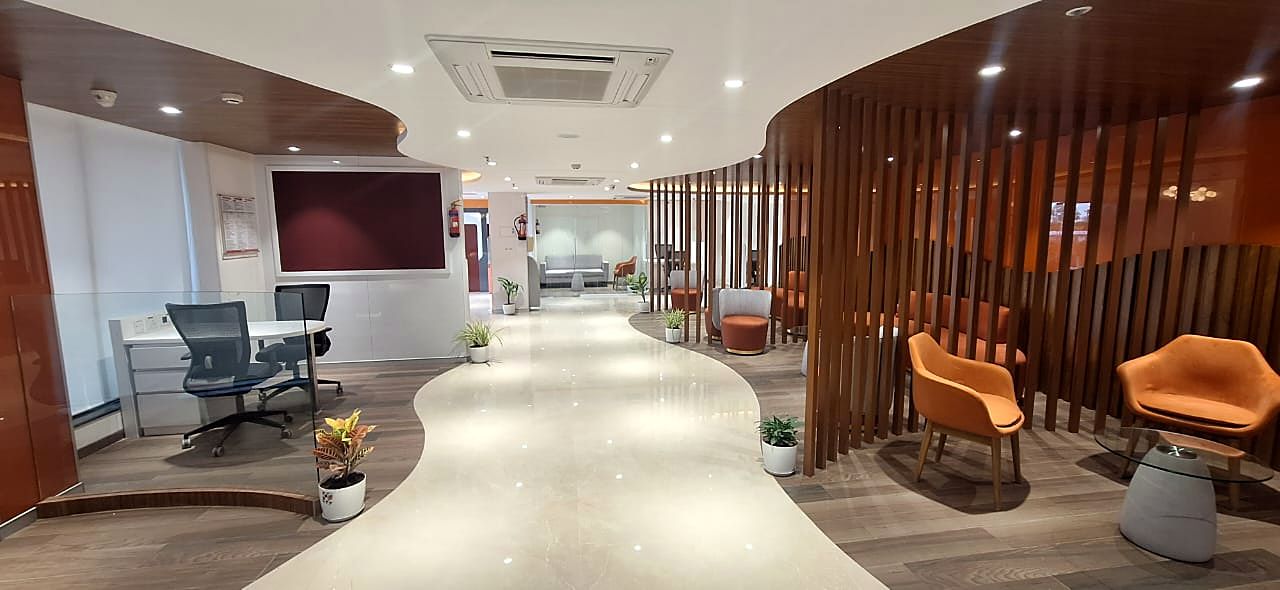 ICICI Bank &mdash; workspace furnished by Sparkal Decor
