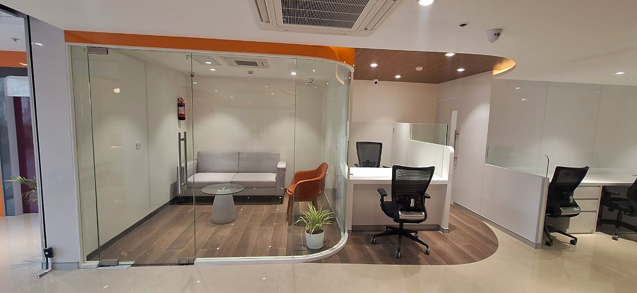 ICICI Bank &mdash; workspace furnished by Sparkal Decor