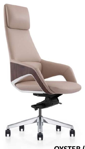 Oyster (PU) HB - MB &mdash; Executive & Leather Seating