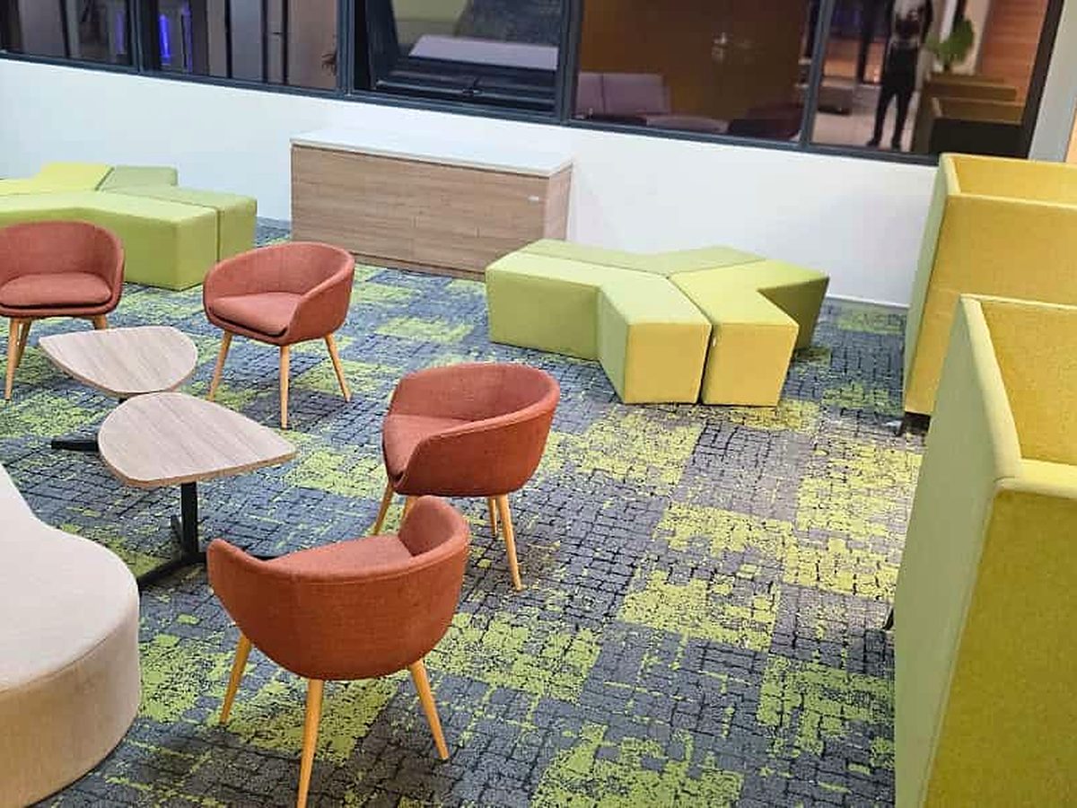 HDFC Bank &mdash; Coimbatore, Tamil Nadu &mdash; furniture by Sparkal Decor