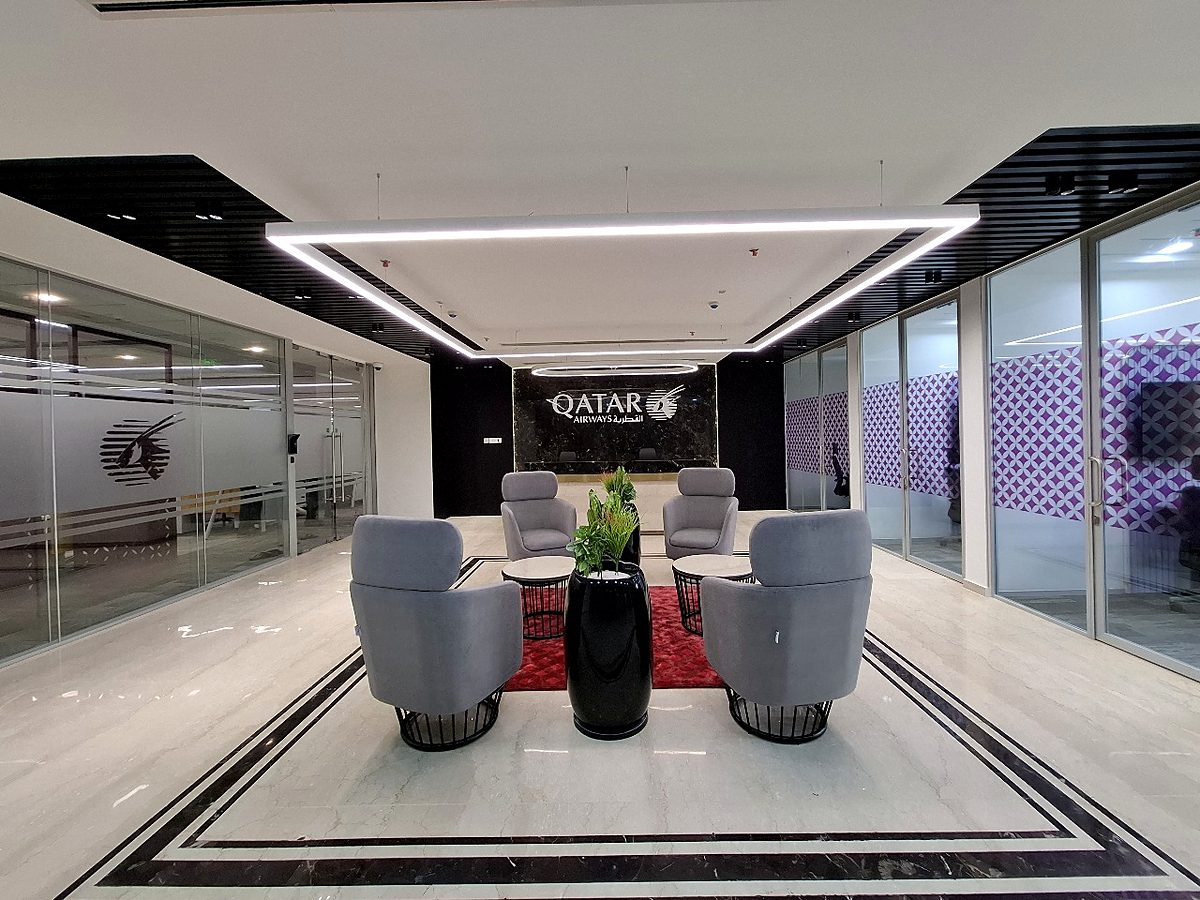 Qatar Airways &mdash; Ahmedabad, Gujarat &mdash; furniture by Sparkal Decor